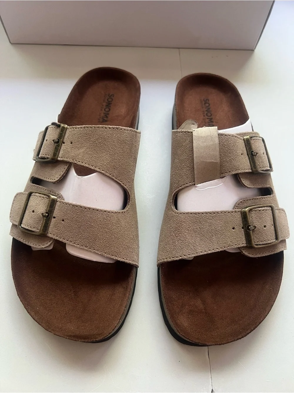 Sonoma Goods For Life® Raymond 02 Men's Slide Sandals Color:Taupe Size: 11M